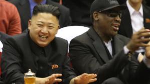 Rodman con el mandatario Kim Jong-un.